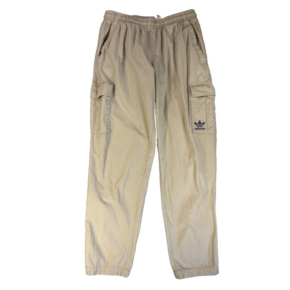 Adidad Originals Mens Cargo Pants M Tan Enjoy Summer Ripstop Gorpcore Streetwear